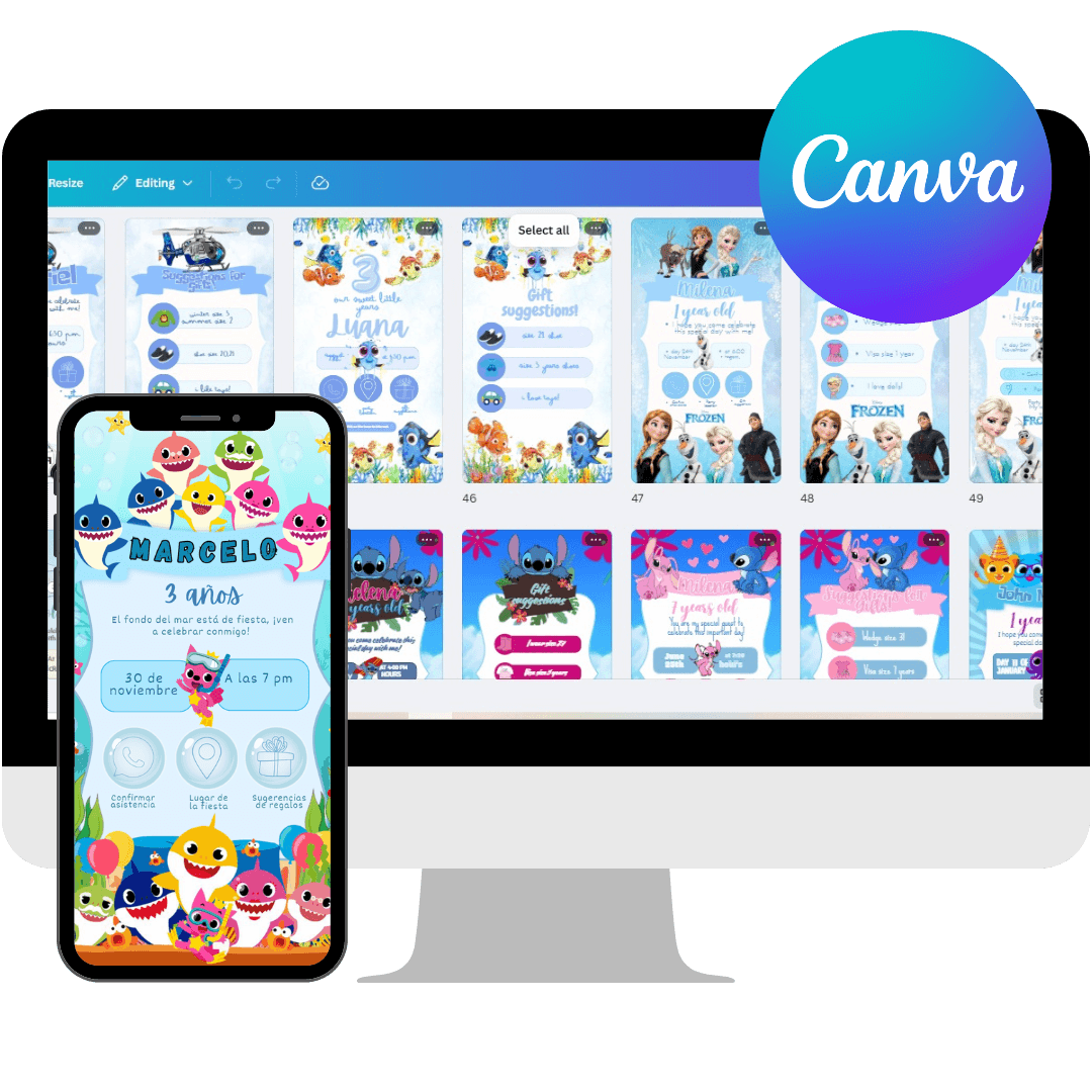 Digital Invitations Pack