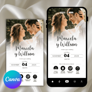 170+ Interactive Wedding Invitation Templates | Editable in Canva