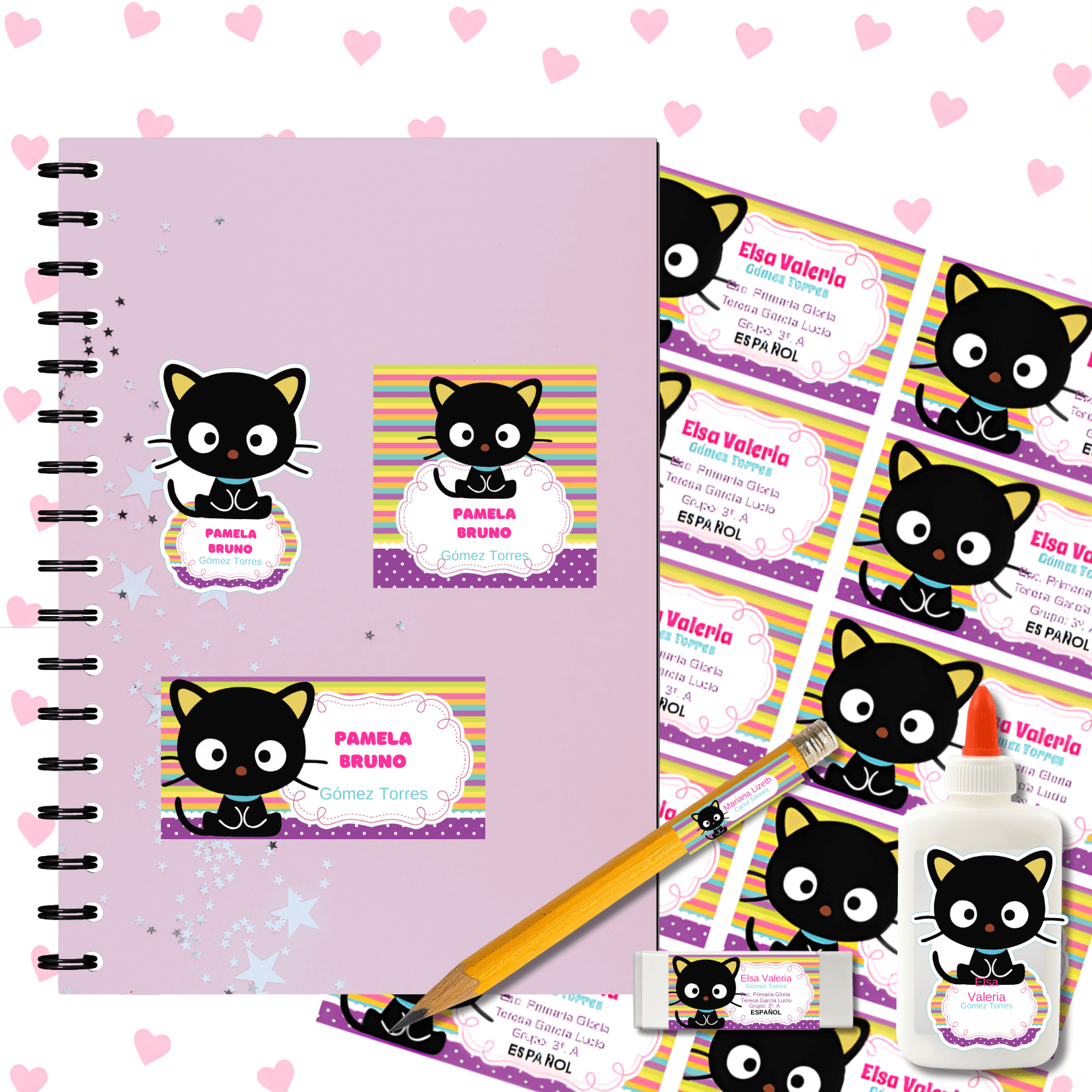 1000+ School Labels | Editable Labels for Kids & School Supplies - Image 2