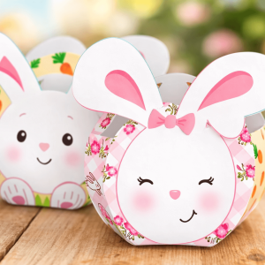 Easter Printable Party Pack | DIY Easter Decorations & Party Favors (Print & Assemble)