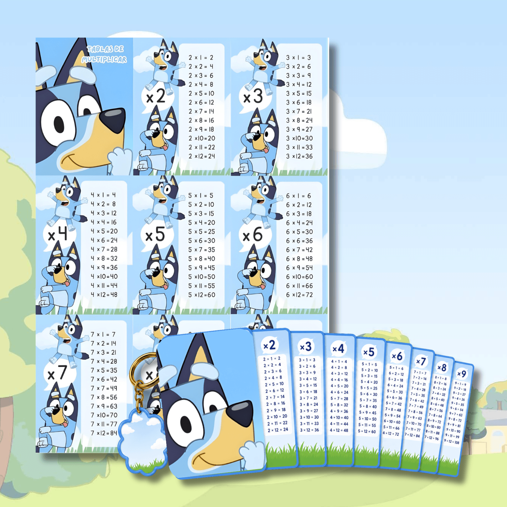 150+ Printable Multiplication Tables | Canva & PDF | Perfect for Keychains - Image 5